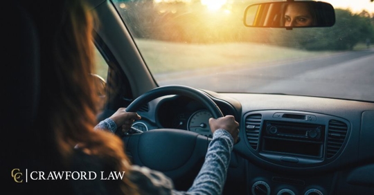 driving with sun glare