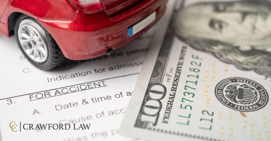 car accident claim and money