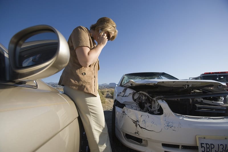 Always be sure to call the police soon after a car accident.